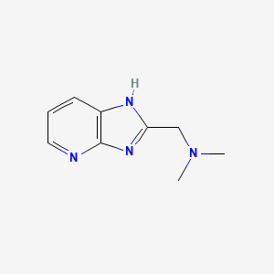 molecular formula C9H12N4 B8648485 1-(1H-imidazo[4,5-b]pyridin-2-yl)-N,N-dimethylmethanamine 