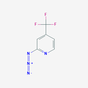 molecular formula C6H3F3N4 B8648488 2-Azido-4-(trifluoromethyl)pyridine CAS No. 118078-65-2
