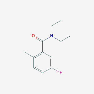 molecular formula C12H16FNO B8648565 N,N-diethyl-5-fluoro-2-methylbenzamide 