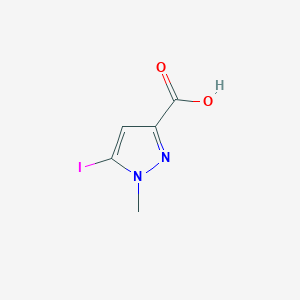 molecular formula C5H5IN2O2 B8648596 5-iodo-1-methyl-1H-pyrazole-3-carboxylic acid 