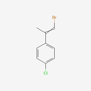 molecular formula C9H8BrCl B8648622 1-(1-Bromoprop-1-en-2-yl)-4-chlorobenzene CAS No. 90725-36-3
