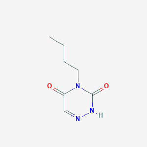 molecular formula C7H11N3O2 B8648639 4-Butyl-1,2,4-triazine-3,5(2H,4H)-dione CAS No. 61958-55-2