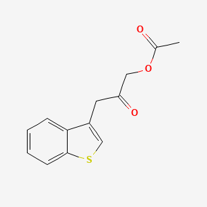 molecular formula C13H12O3S B8648671 3-(Benzo[b]thiophen-3-yl)-2-oxopropyl Acetate CAS No. 851547-66-5
