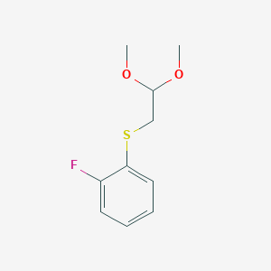 (2,2-Dimethoxyethyl)(2-fluorophenyl)sulfane