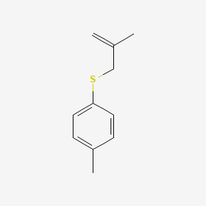 molecular formula C11H14S B8648686 1-Methyl-4-[(2-methylprop-2-en-1-yl)sulfanyl]benzene CAS No. 54844-24-5