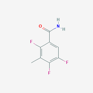 molecular formula C8H6F3NO B8648688 2,4,5-Trifluoro-3-methylbenzamide CAS No. 112822-84-1