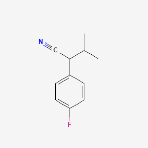 molecular formula C11H12FN B8648695 alpha-Isopropyl-4-fluorobenzeneacetonitrile 