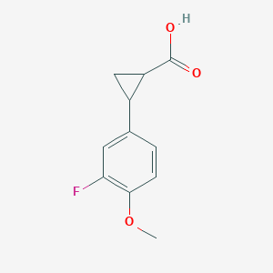 2-(3-Fluoro-4-methoxyphenyl)cyclopropane-1-carboxylic acid