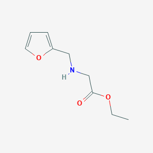 molecular formula C9H13NO3 B8648747 Ethyl Furfurylaminoacetate 