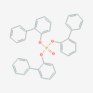 molecular formula C36H27O4P B086488 三(2-联苯基)磷酸酯 CAS No. 132-28-5