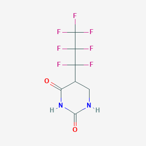 B8648807 5-(Heptafluoropropyl)dihydropyrimidine-2,4(1H,3H)-dione CAS No. 90715-84-7