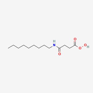 molecular formula C13H25NO4 B8648818 4-(Nonylamino)-4-oxobutaneperoxoic acid CAS No. 111875-82-2