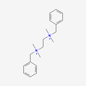 molecular formula C20H30N2+2 B8648852 N,N'-dibenzyl-N,N,N',N'-tetramethylethane-1,2-diaminium 