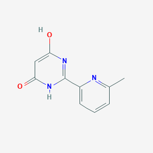 molecular formula C10H9N3O2 B8648864 2-(6-Methyl-pyridin-2-yl)-pyrimidine-4,6-diol 