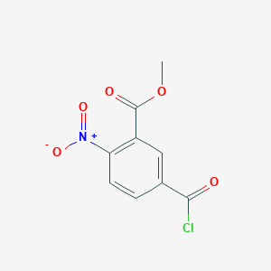 molecular formula C9H6ClNO5 B8648955 Methyl 5-(chlorocarbonyl)-2-nitrobenzoate CAS No. 64152-10-9
