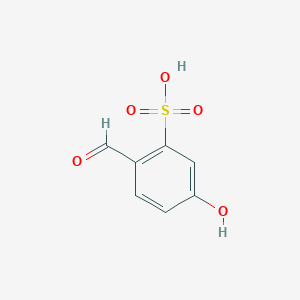 molecular formula C7H6O5S B008649 2-甲酰基-5-羟基苯磺酸 CAS No. 106086-27-5