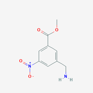 molecular formula C9H10N2O4 B8649091 Methyl 3-(aminomethyl)-5-nitrobenzoate 