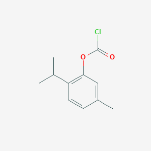 molecular formula C11H13ClO2 B8649124 2-Isopropyl-5-methylphenyl chloroformate 