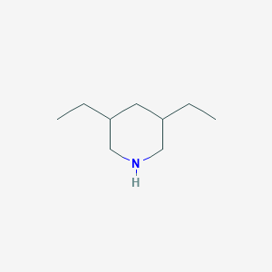molecular formula C9H19N B8649137 3,5-Diethylpiperidine CAS No. 37088-01-0