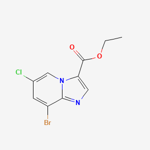 molecular formula C10H8BrClN2O2 B8649161 Ethyl 8-bromo-6-chloroimidazo[1,2-a]pyridine-3-carboxylate CAS No. 1597771-07-7