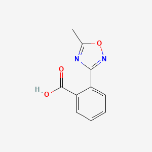 molecular formula C10H8N2O3 B8649180 2-(5-Methyl-1,2,4-oxadiazol-3-yl)benzoic acid 