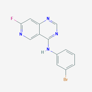 molecular formula C13H8BrFN4 B8649198 N-(3-bromophenyl)-7-fluoropyrido[4,3-d]pyrimidin-4-amine 