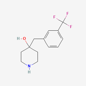 molecular formula C13H16F3NO B8649216 4-(3-(Trifluoromethyl)benzyl)piperidin-4-ol 