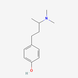 molecular formula C12H19NO B8649241 4-[3-(Dimethylamino)butyl]-phenol 