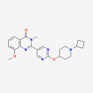 4(3h)-Quinazolinone,2-[2-[(1-cyclobutyl-4-piperidinyl)oxy]-5-pyrimidinyl]-8-methoxy-3-methyl-