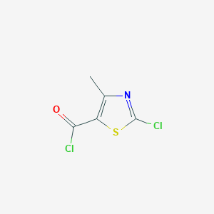 molecular formula C5H3Cl2NOS B8649281 2-Chloro-4-methylthiazole-5-carboxylic acid chloride 