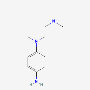 molecular formula C11H19N3 B8649283 N-(2-Dimethylaminoethyl)-N-methylbenzene-1,4-diamine 