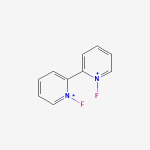 molecular formula C10H8F2N2+2 B8649342 2,2'-Bi(1-fluoropyridinium) 