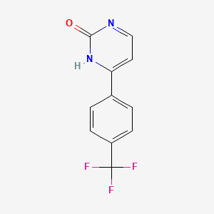 molecular formula C11H7F3N2O B8649343 4-(4-(Trifluoromethyl)phenyl)pyrimidin-2(1H)-one 