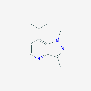 molecular formula C11H15N3 B8649369 7-Isopropyl-1,3-dimethyl-1H-pyrazolo[4,3-b]pyridine 