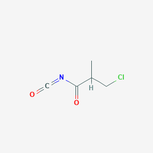 molecular formula C5H6ClNO2 B8649387 3-Chloro-2-methylpropanoyl isocyanate CAS No. 25088-54-4