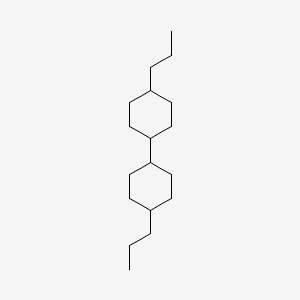 molecular formula C18H34 B8649402 1,1'-Bicyclohexyl, 4,4'-dipropyl- 