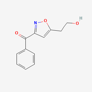 molecular formula C12H11NO3 B8649418 2-(3-Benzoylisoxazol-5-yl)ethanol CAS No. 102356-75-2