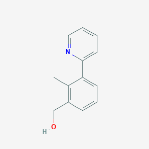 molecular formula C13H13NO B8649461 [2-Methyl-3-(pyridin-2-yl)phenyl]methanol CAS No. 89930-07-4