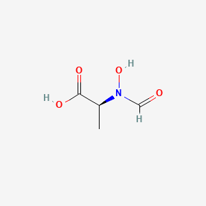 molecular formula C4H7NO4 B8649483 L-Alanine, N-formyl-N-hydroxy- CAS No. 84272-47-9