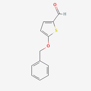 molecular formula C12H10O2S B8649488 5-Benzyloxy-thiophene-2-carbaldehyde 