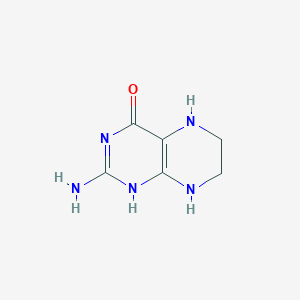 molecular formula C6H9N5O B086495 Tetrahydropterin CAS No. 1008-35-1
