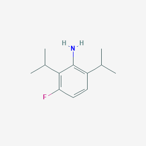 molecular formula C12H18FN B8649511 3-Fluoro-2,6-di(propan-2-yl)aniline CAS No. 121286-63-3