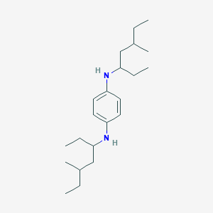 molecular formula C22H40N2 B086496 N,N'-双(1-乙基-3-甲基戊基)-对苯二胺 CAS No. 139-60-6