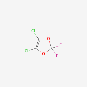 molecular formula C3Cl2F2O2 B8649860 1,3-Dioxole, 4,5-dichloro-2,2-difluoro- CAS No. 89413-95-6