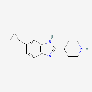 5-Cyclopropyl-2-piperidin-4-yl-1H-benzoimidazole