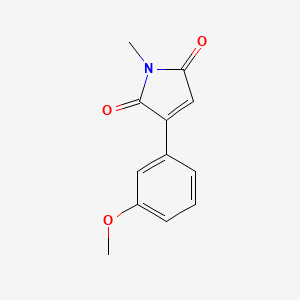 molecular formula C12H11NO3 B8649892 3-(3-methoxyphenyl)-1-methyl-1H-pyrrole-2,5-dione CAS No. 66504-57-2