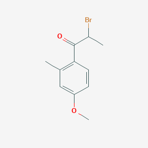 molecular formula C11H13BrO2 B8649919 2-Bromo-1-(4-methoxy-2-methyl-phenyl)-propan-1-one 