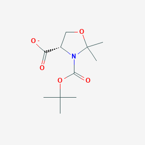 molecular formula C11H18NO5- B8649942 (S)-3-(tert-butoxycarbonyl)-2,2-dimethyl-4oxazolidine carboxylate 