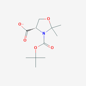 3,4-Oxazolidinedicarboxylic acid, 2,2-dimethyl-, 3-(1,1-dimethylethyl) ester, (4S)-