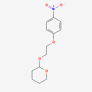 molecular formula C13H17NO5 B8649994 2-({2-[(4-Nitrophenyl)oxy]ethyl}oxy)tetrahydro-2H-pyran 